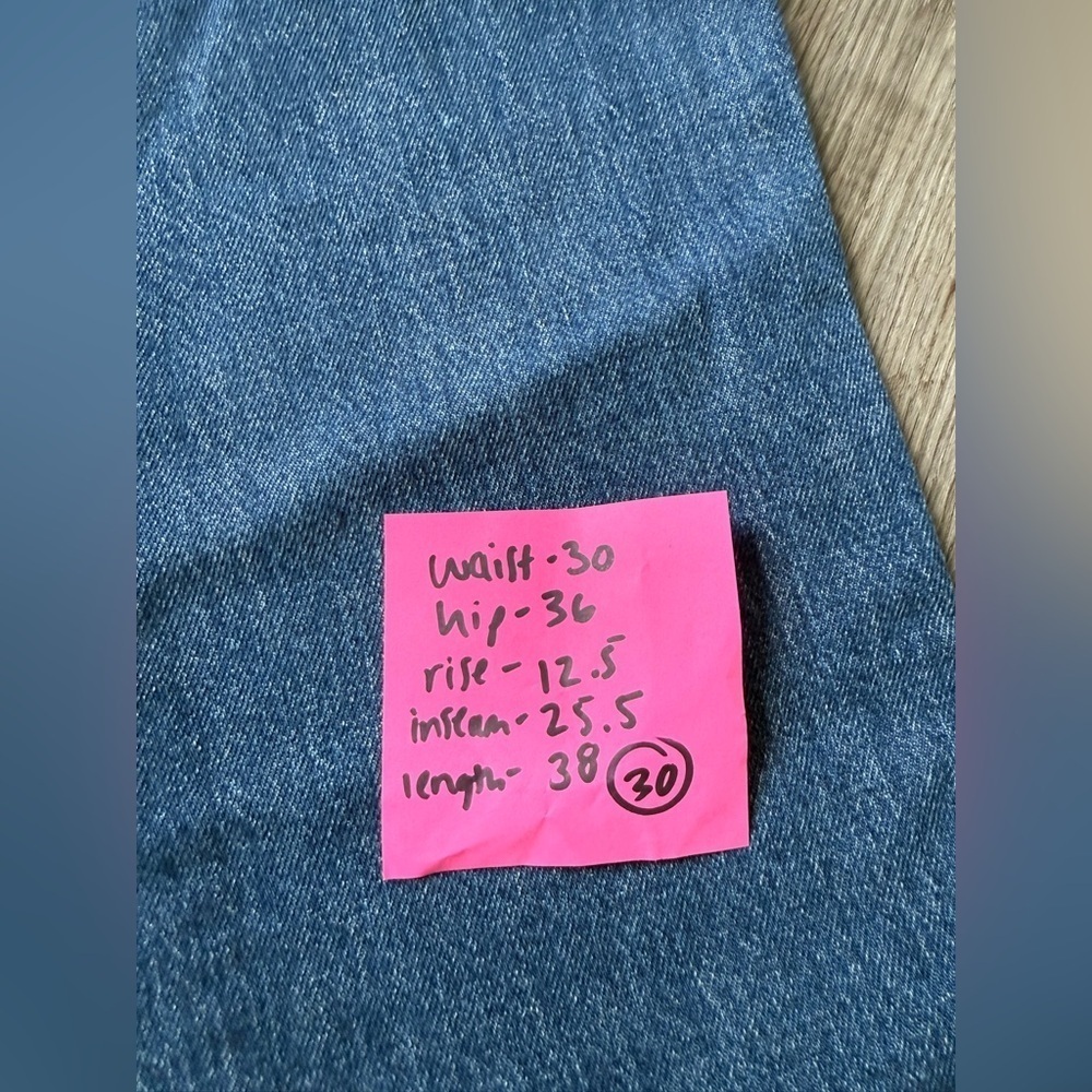 NWT Madewell High Rise Stove Pipe Denim Jeans Relaxed Fit Straight Blue Size 30 - Picture 6 of 6